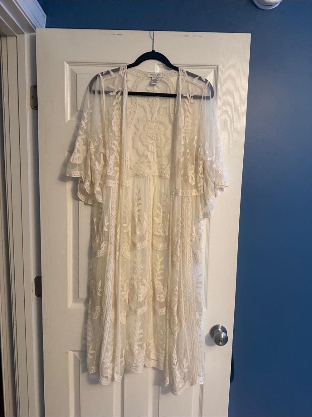 Rachel Zoe Beige Lace Embroidered Jacket